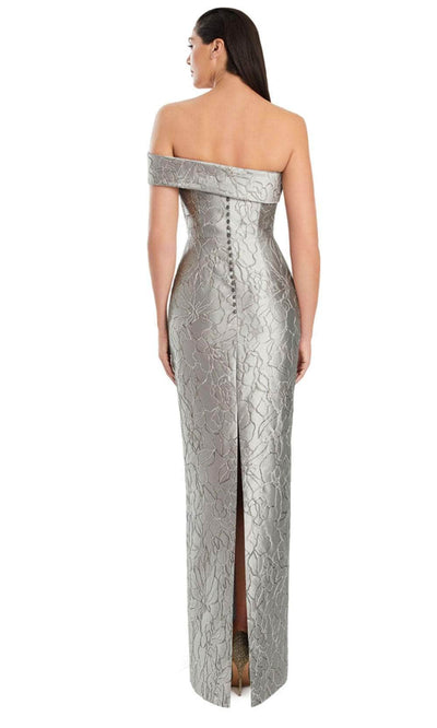 Alexander by Daymor 3053S25 - Asymmetric Neck Floral Evening Dress Evening Dresses