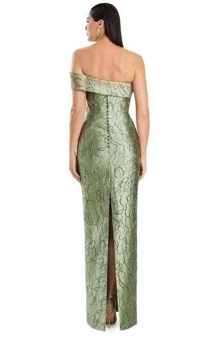 Alexander by Daymor 3053S25 - Asymmetric Neck Floral Evening Dress Evening Dresses