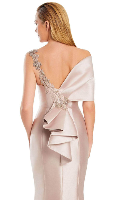 Alexander by Daymor 3060S25 - Beaded Applique Asymmetric Mermaid Gown Evening Dresses