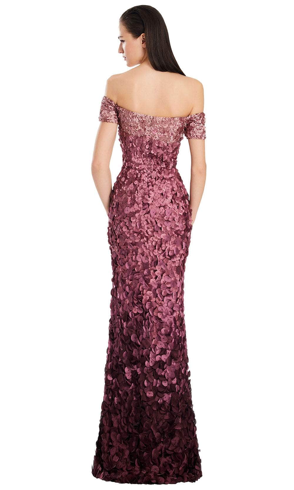 Alexander by Daymor 3063S25 - Petal Appliqued Off-Shoulder Gown Mother of the Bride Dresses