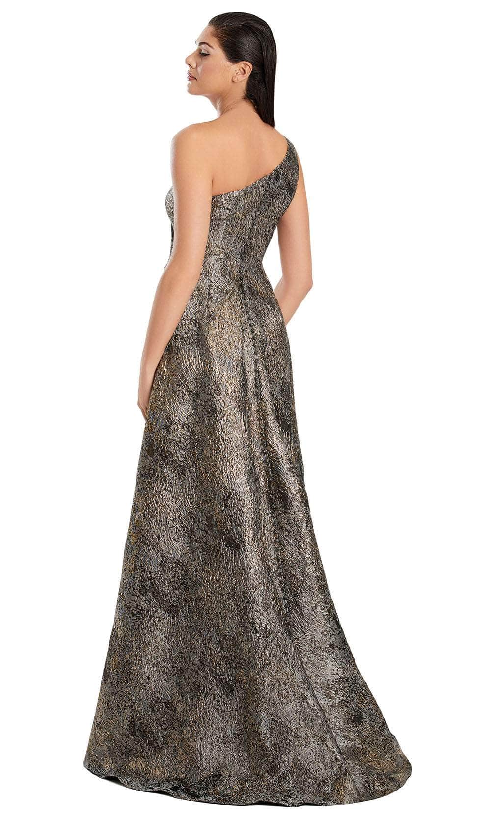 Alexander by Daymor 3067S25 - One Shoulder Textured A-Line Gown Evening Dresses