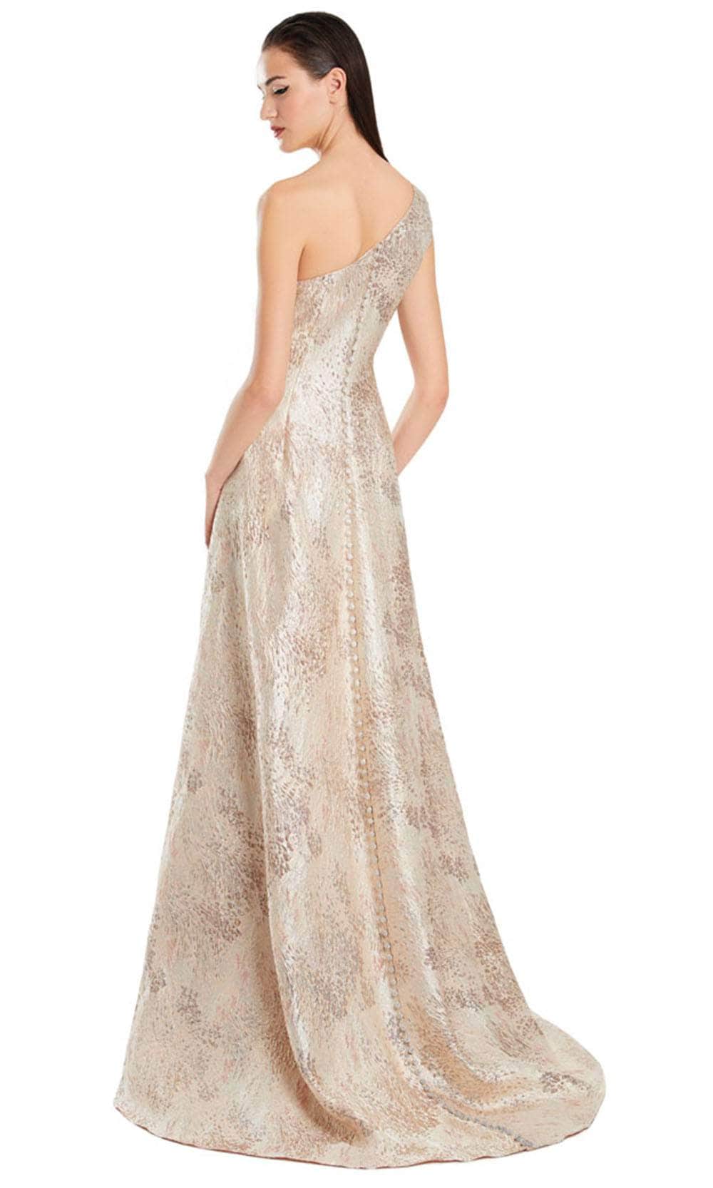 Alexander by Daymor 3067S25 - One Shoulder Textured A-Line Gown Evening Dresses
