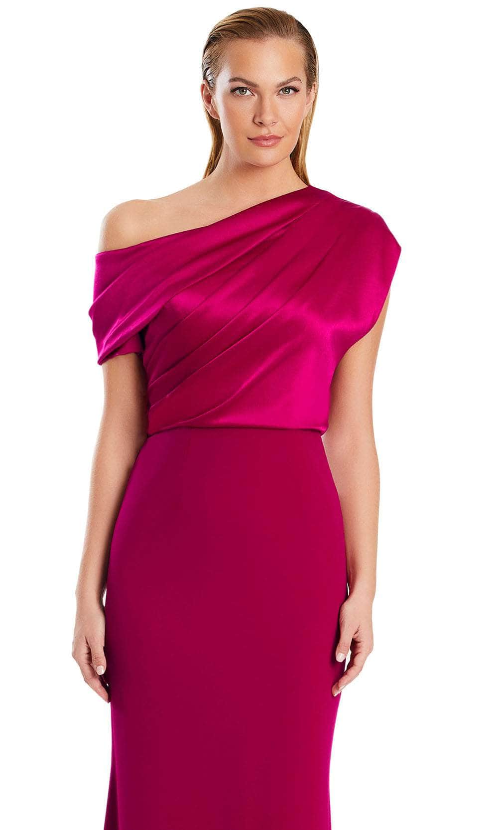 Alexander by Daymor 3083S25 - Draped One-Shoulder Sheath Gown Mother of the Bride Dresses