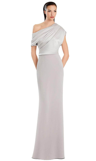 Alexander by Daymor 3083S25 - Draped One-Shoulder Sheath Gown Mother of the Bride Dresses 4 / Stonee
