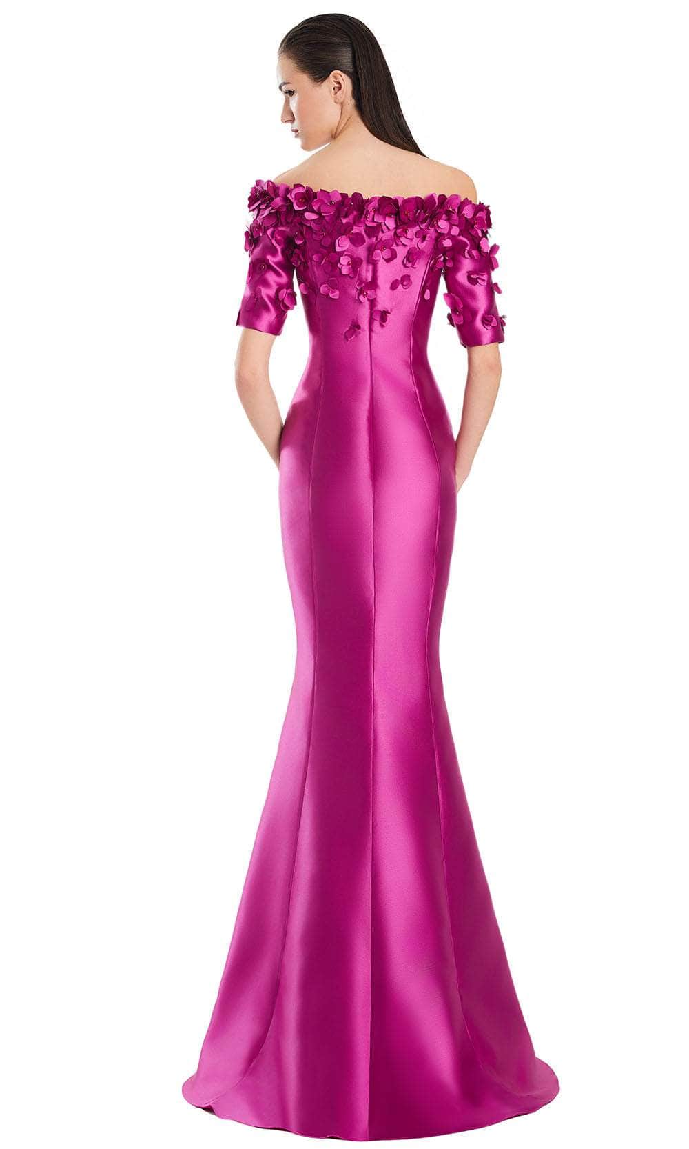 Alexander by Daymor 3084S25 - Floral Applique Off Shoulder Gown Mother of the Bride Dresses