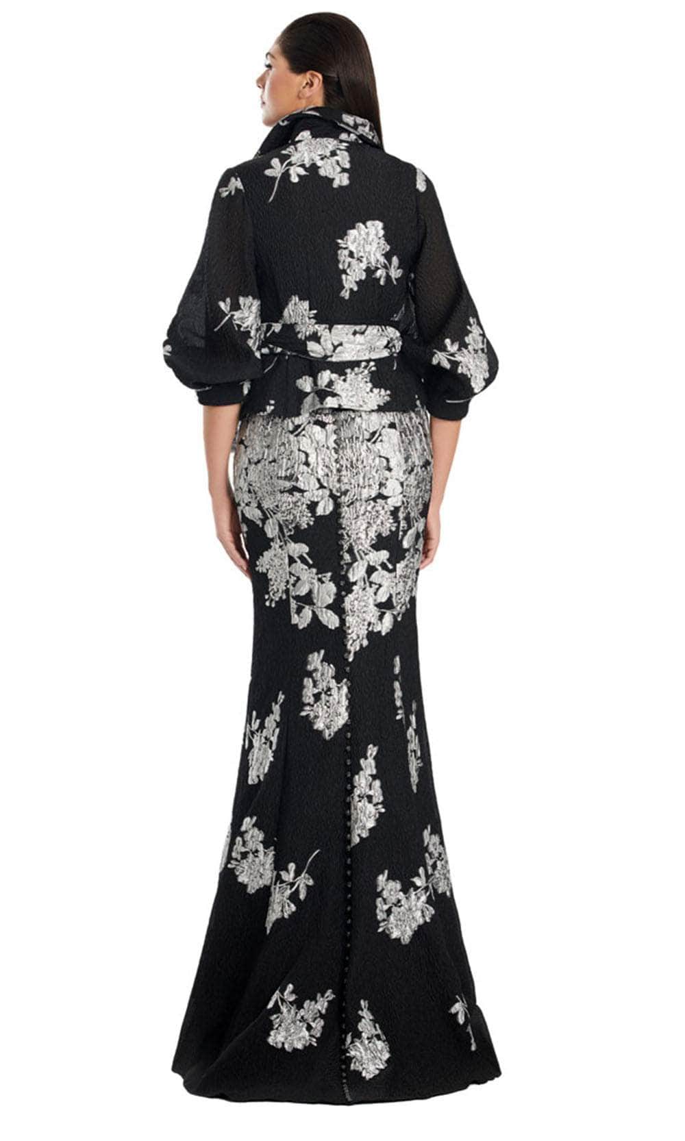 Alexander by Daymor 3088S25 - Wrap Jacket Floral Mermaid Gown Mother of the Bride Dresses