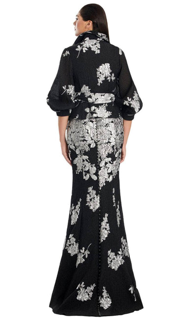 Alexander by Daymor 3088S25 - Wrap Jacket Floral Mermaid Gown Mother of the Bride Dresses