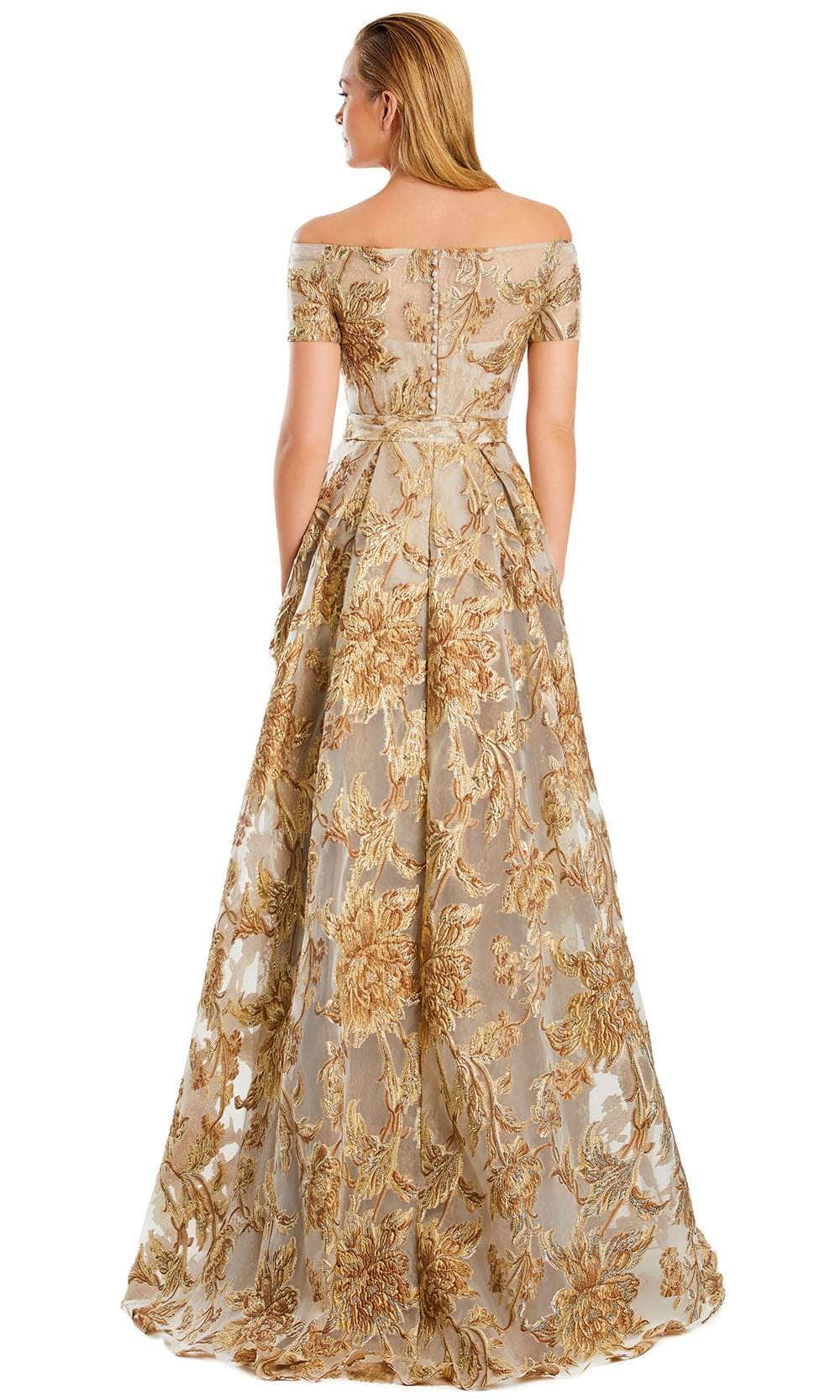 Alexander by Daymor 3094S25 Prom Dress - Toffee/Gold | NewYorkDress Alexander by Daymor 3094S25 Prom Dress - Toffee/Gold | NewYorkDress