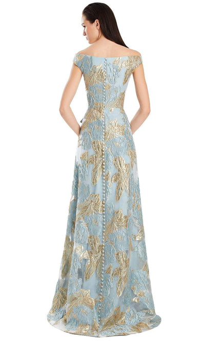 Alexander by Daymor 3095S25 - Floral Metallic A-Line Gown with Ruffles Mother of the Bride Dresses