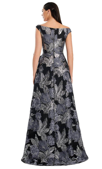 Alexander by Daymor 3095S25 - Floral Metallic A-Line Gown with Ruffles Mother of the Bride Dresses