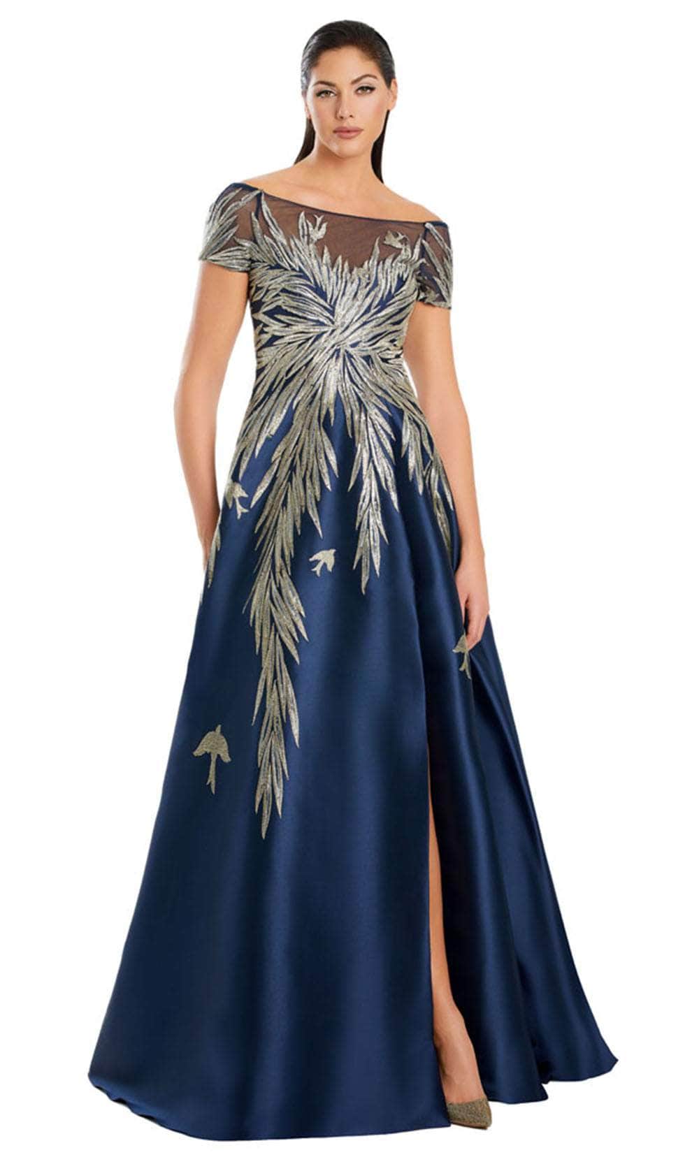 Alexander by Daymor 3096S25 - Illusion Neck Embroidered A-Line Gown Mother of the Bride Dresses