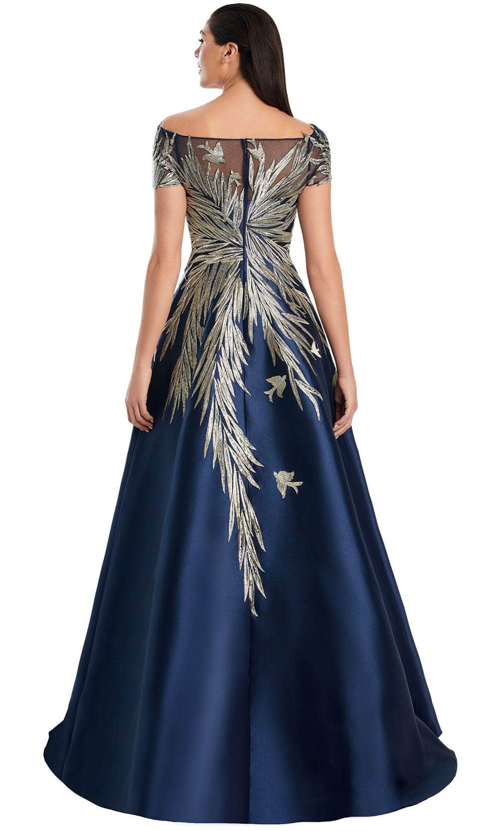 Alexander by Daymor 3096S25 - Illusion Neck Embroidered A-Line Gown Mother of the Bride Dresses