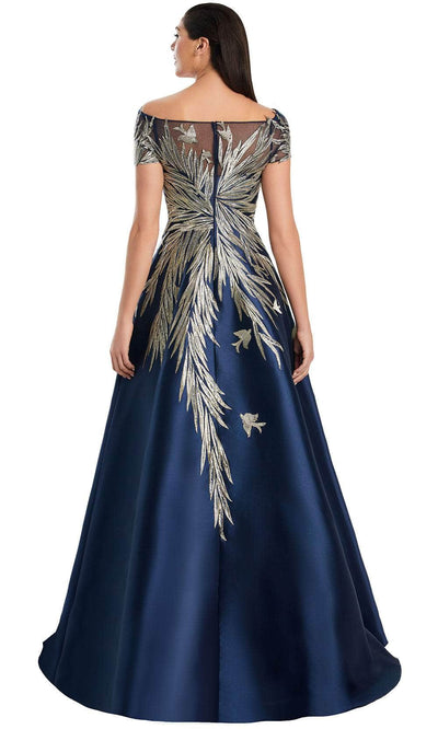 Alexander by Daymor 3096S25 - Illusion Neck Embroidered A-Line Gown Mother of the Bride Dresses