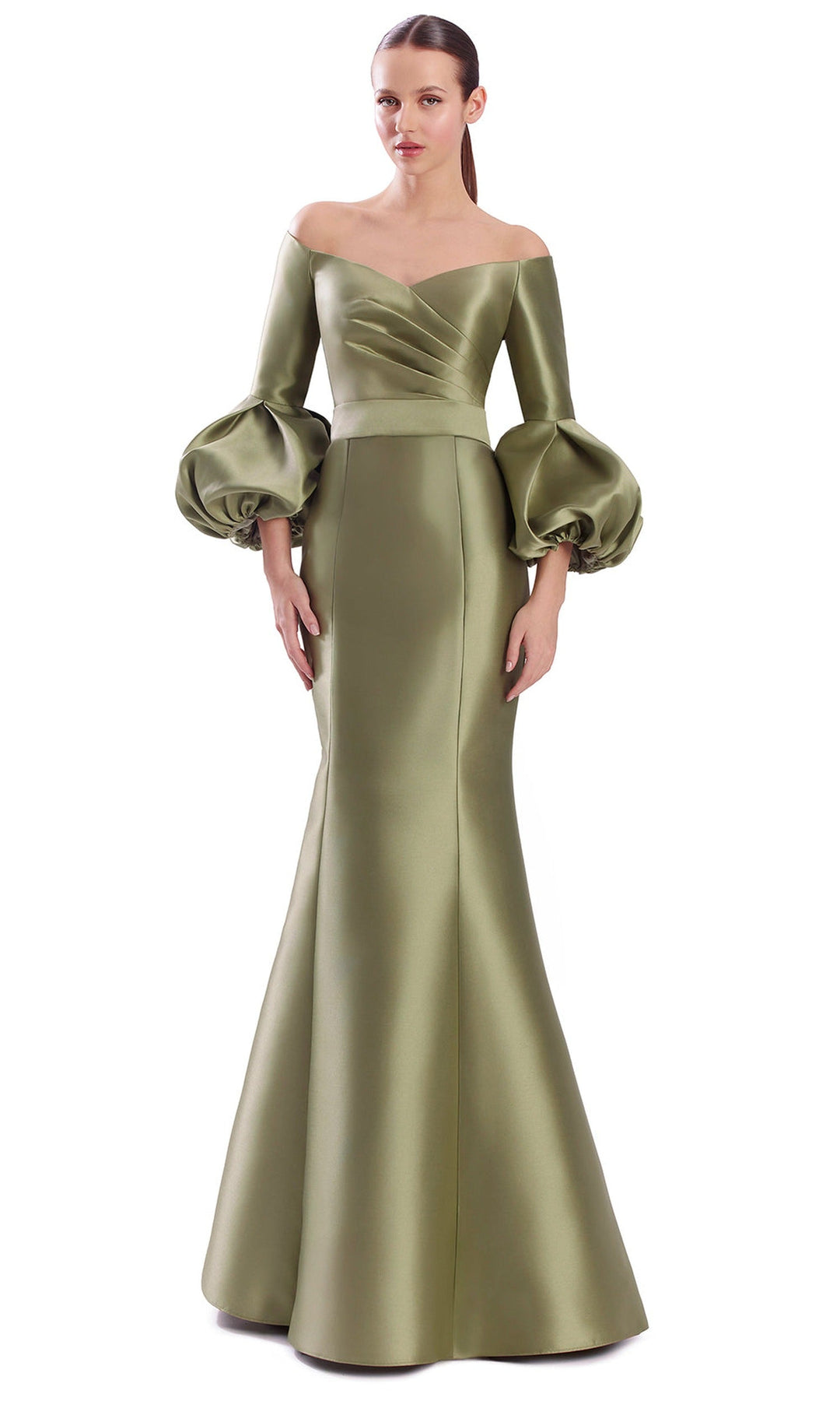 Alexander by Daymor 3319F26 - Buttoned Back Mermaid Long Evening Gown