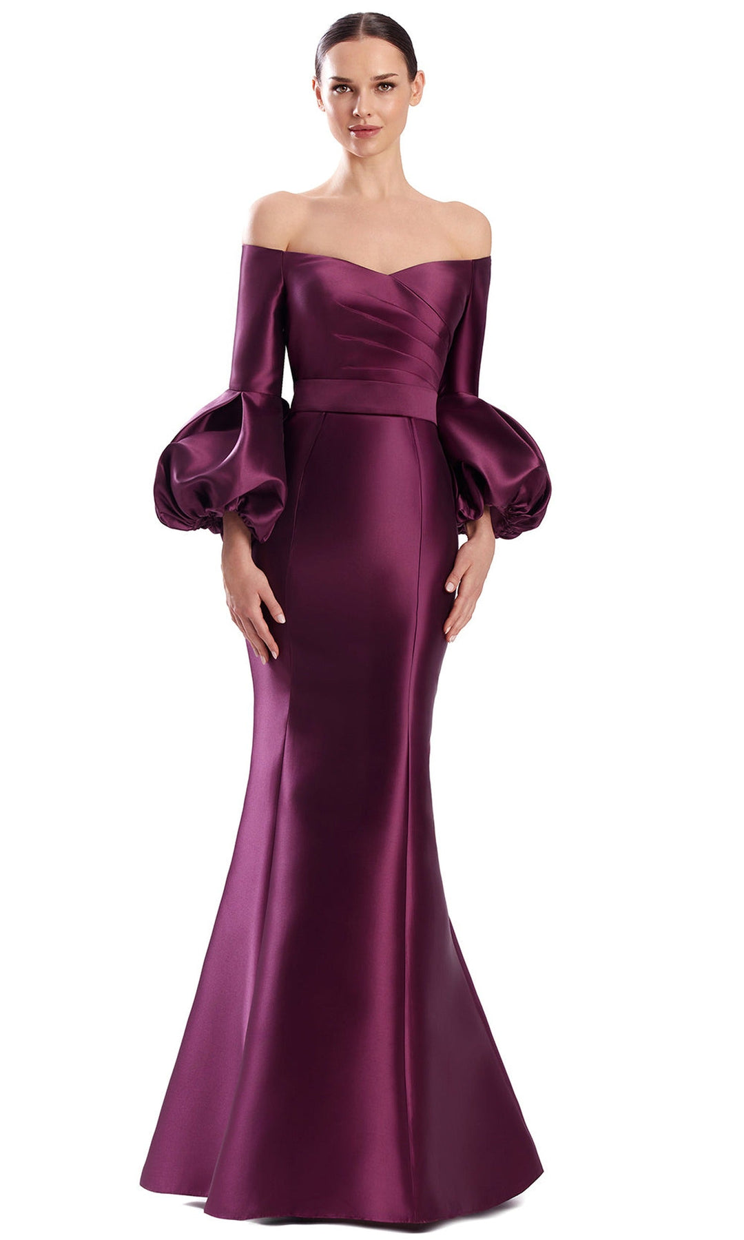 Alexander by Daymor 3319F26 - Buttoned Back Mermaid Long Evening Gown