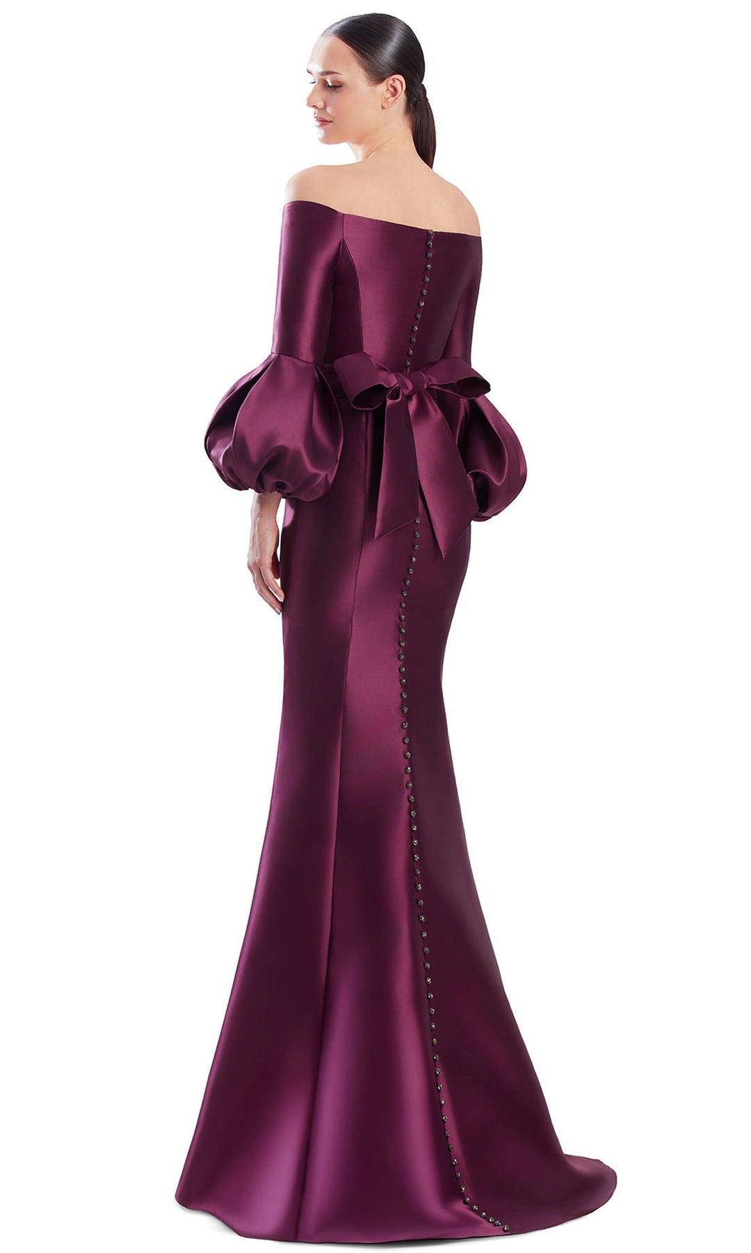 Alexander by Daymor 3319F26 - Buttoned Back Mermaid Long Evening Gown