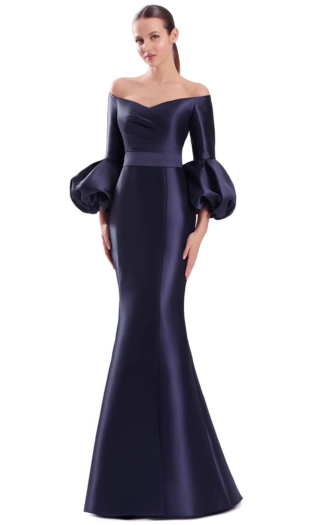 Alexander by Daymor 3319F26 - Buttoned Back Mermaid Long Evening Gown