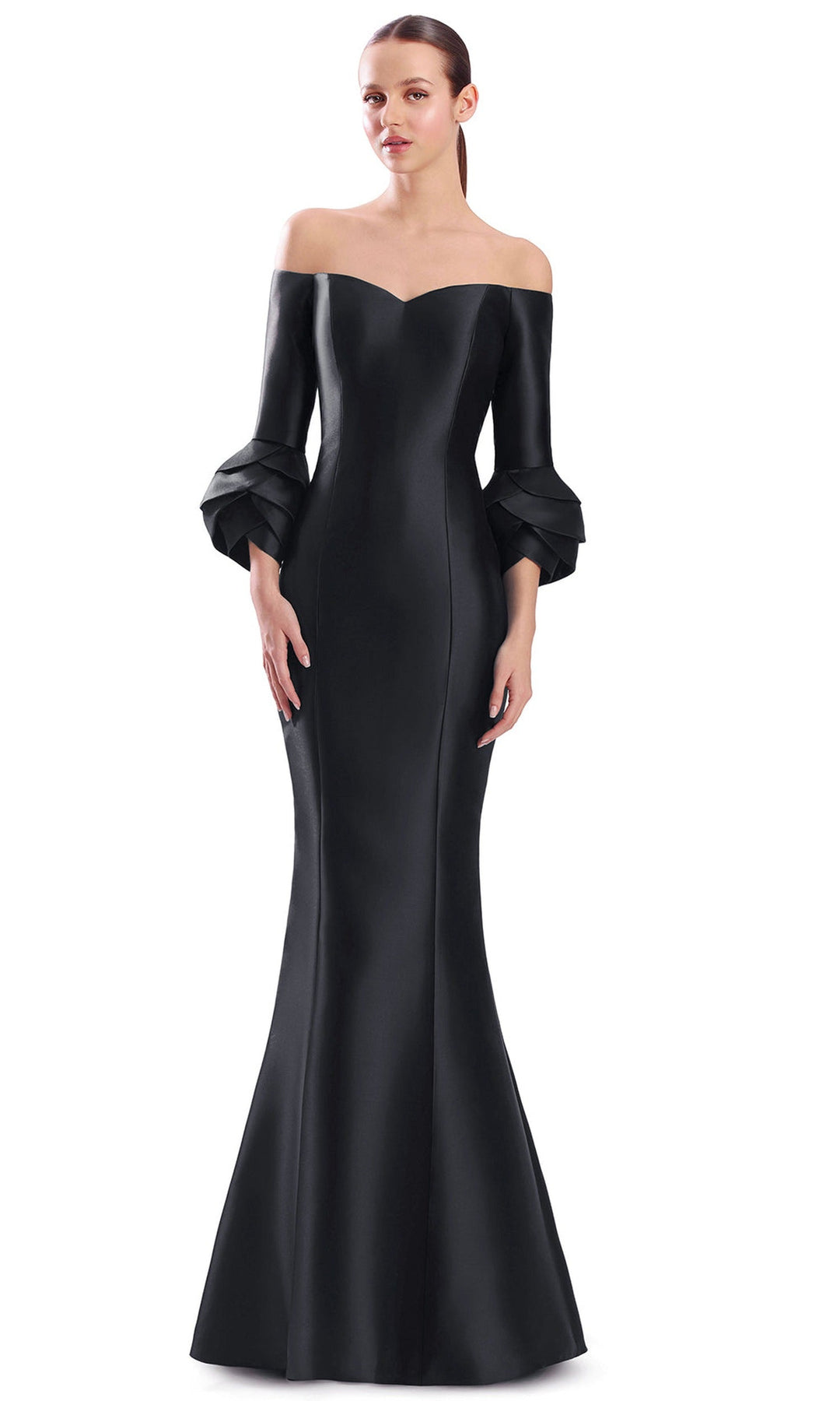 Alexander by Daymor 3320F26 - Mermaid Three-Quarter Sleeve Evening Gown