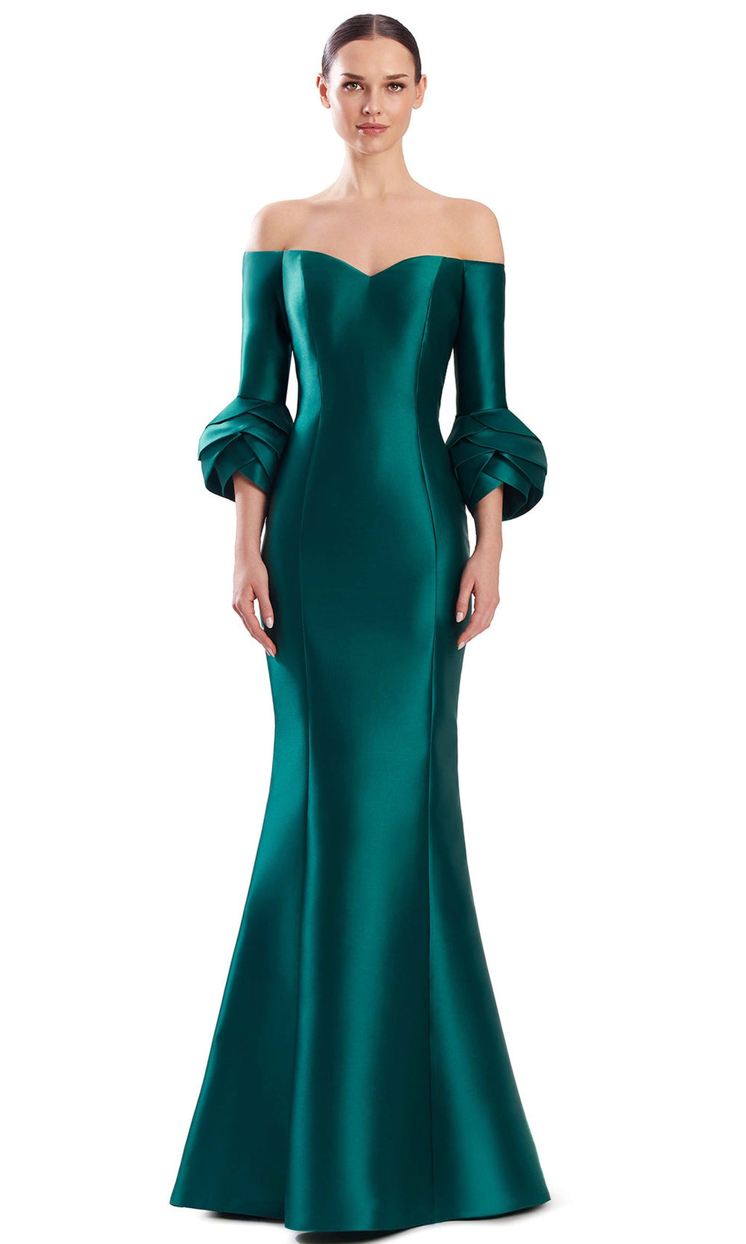 Alexander by Daymor 3320F26 - Mermaid Three-Quarter Sleeve Evening Gown