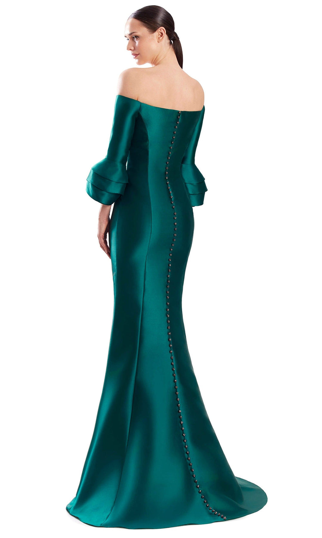 Alexander by Daymor 3320F26 - Mermaid Three-Quarter Sleeve Evening Gown