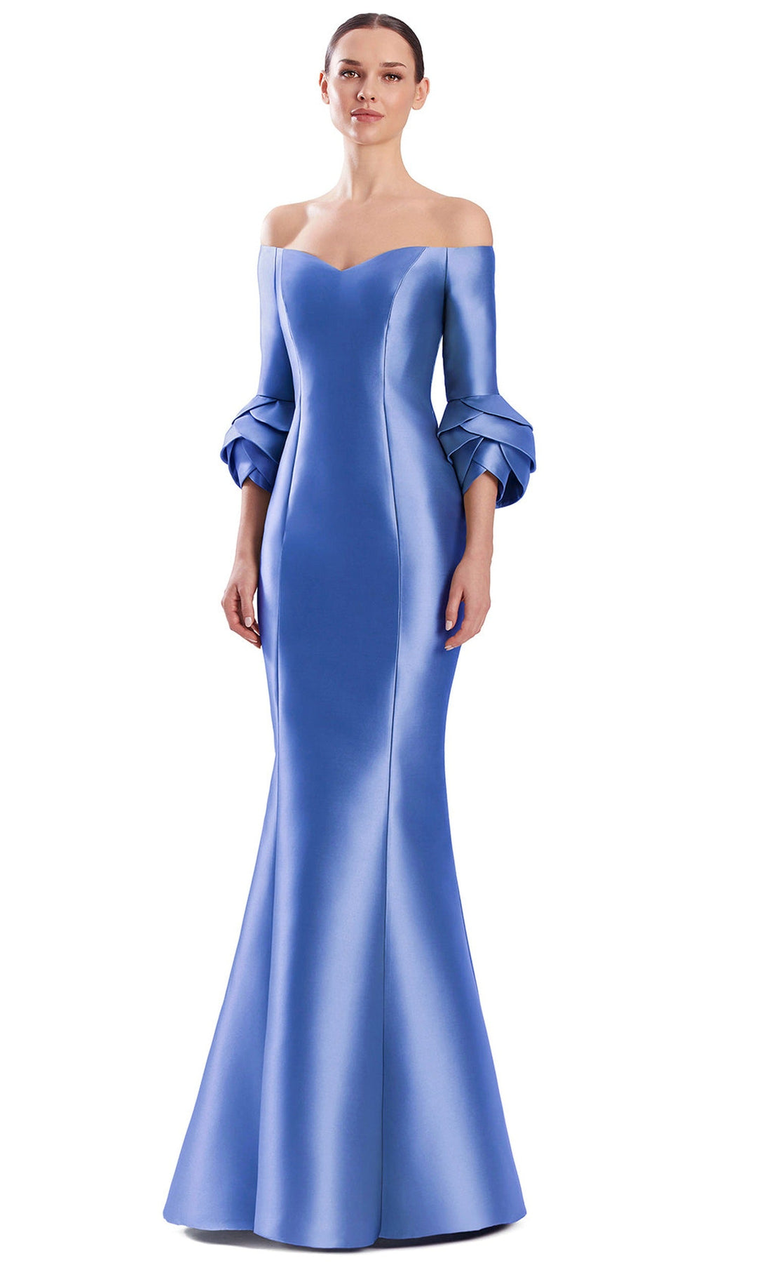 Alexander by Daymor 3320F26 - Mermaid Three-Quarter Sleeve Evening Gown