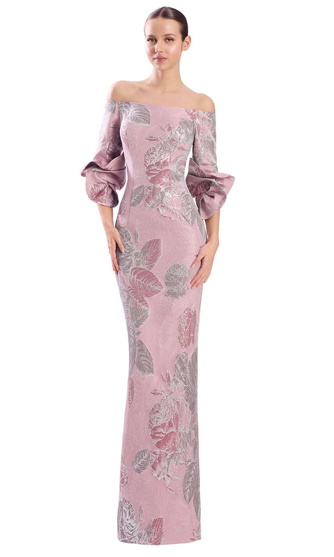 Alexander by Daymor 3323F26 - Straight Across Column Evening Gown