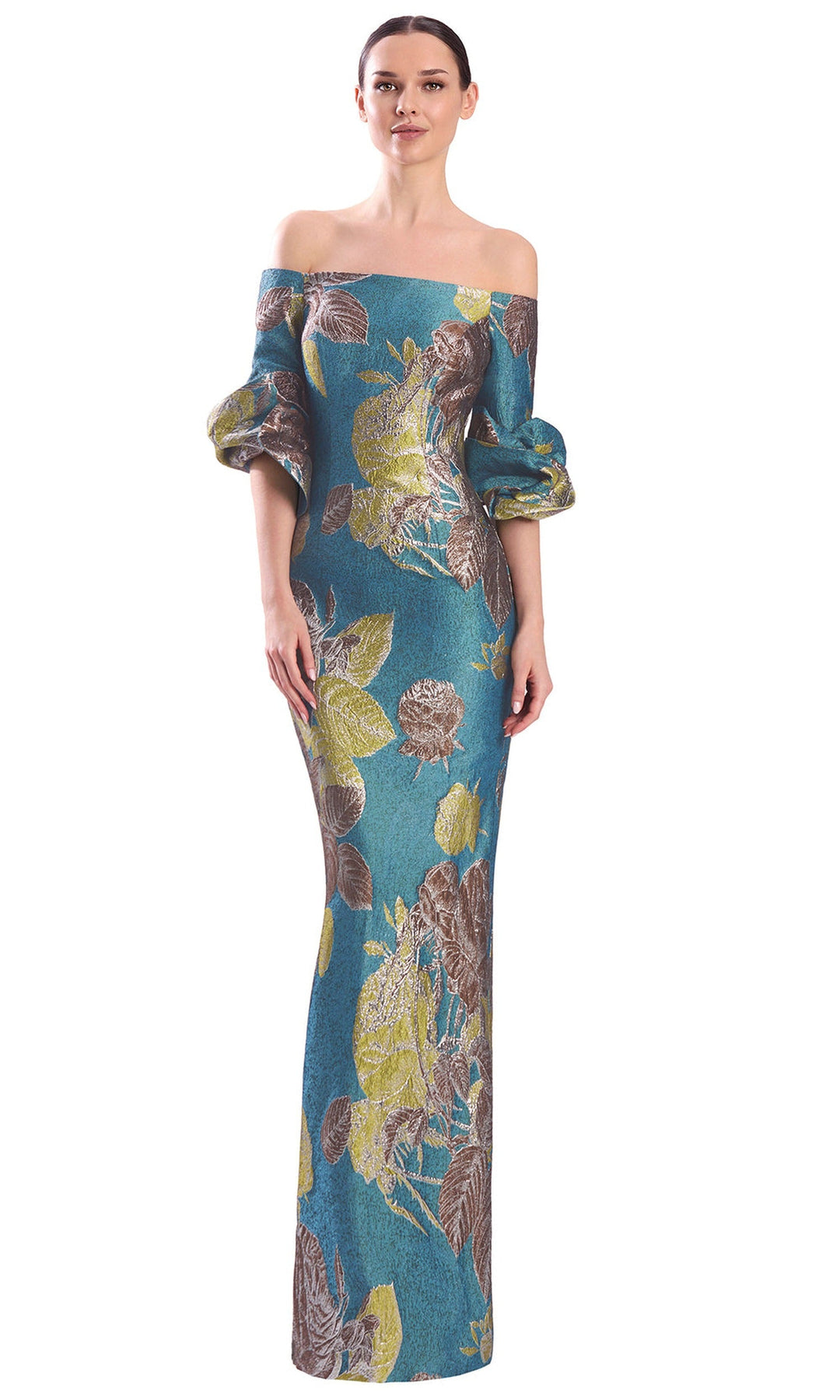 Alexander by Daymor 3323F26 - Straight Across Column Evening Gown