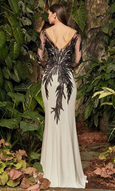 Alexander by Daymor - 960 Illusion Sleeves Sequin Lace Applique Sheath Gown Mother of the Bride Dresses