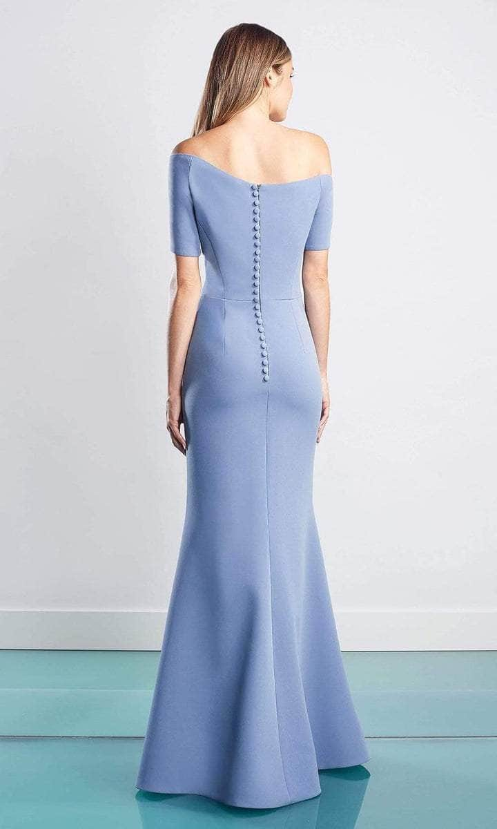 Alexander by Daymor - Asymmetric Pleated Evening Dress 1451 - 1 pc Quartz in Size 6 Available Mother of the Bride Dresses