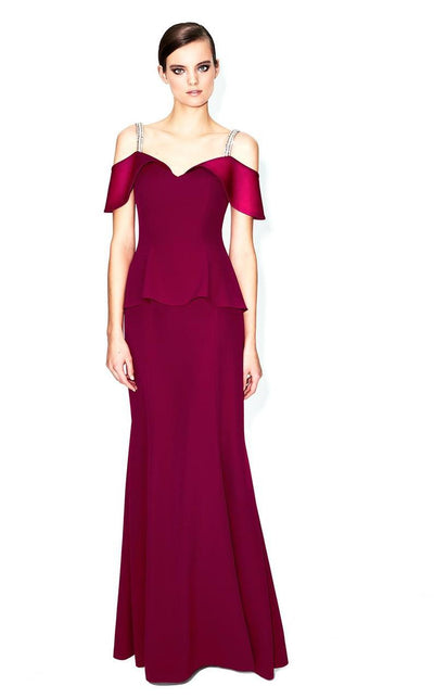 Alexander by Daymor - Embellished Sweetheart Trumpet Dress 550 Mother of the Bride Dresses 4 / Cranberry