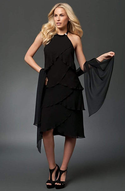 Alexander by Daymor - Halter Neck Layered Sheath Dress 9010 Mother of the Bride Dresses