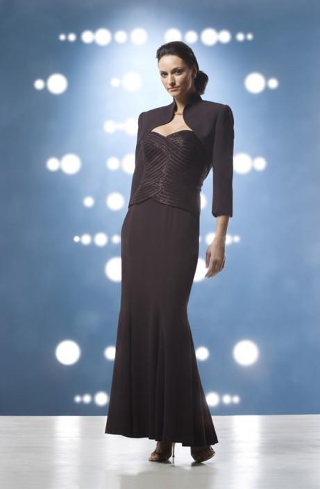 Alexander by Daymor - Three Piece Sweetheart Trumpet Dress 707003 Mother of the Bride Dresses 2 / Espresso