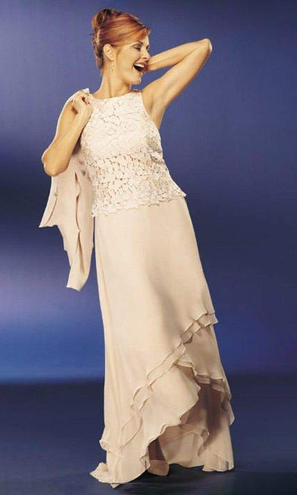 Alexander by Daymor - Tiered Tulip A-Line Dress 5137 Mother of the Bride Dresses