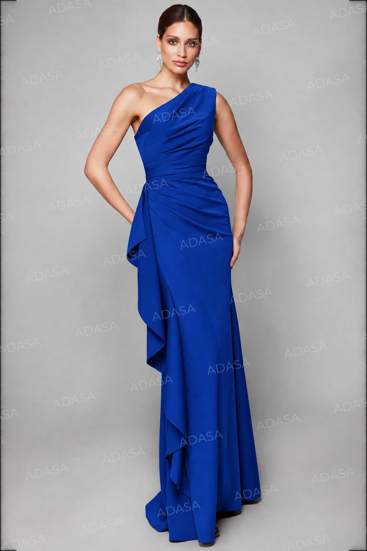 Alyce Paris 27624 - Ruched Asymmetrical Formal Gown