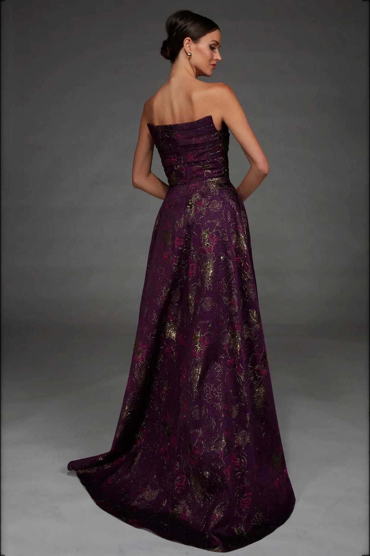Alyce Paris 27802 - Folded Off Shoulder Textured Evening Gown