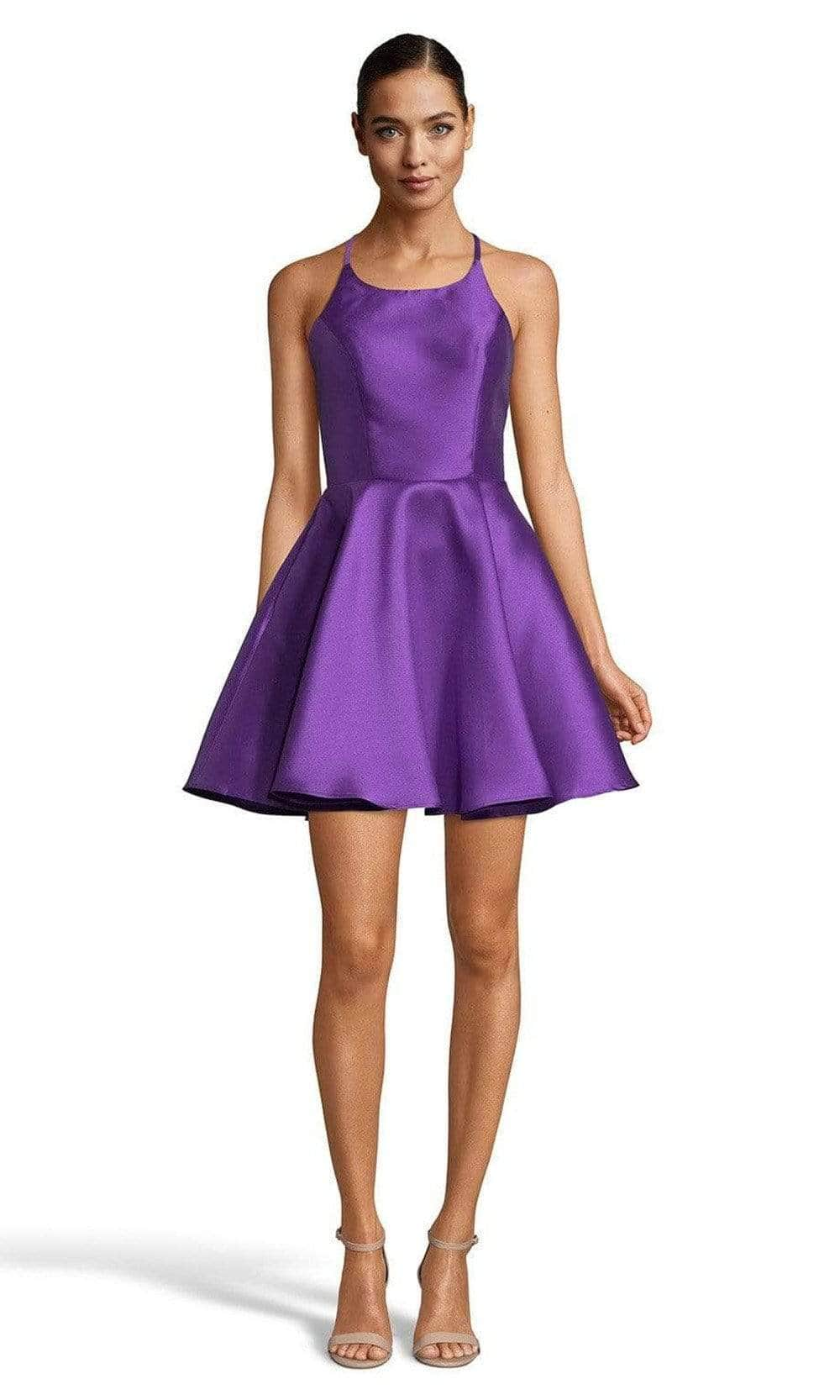 Alyce Paris - 3703 Fitted Halter Cocktail Dress Cocktail Dresses