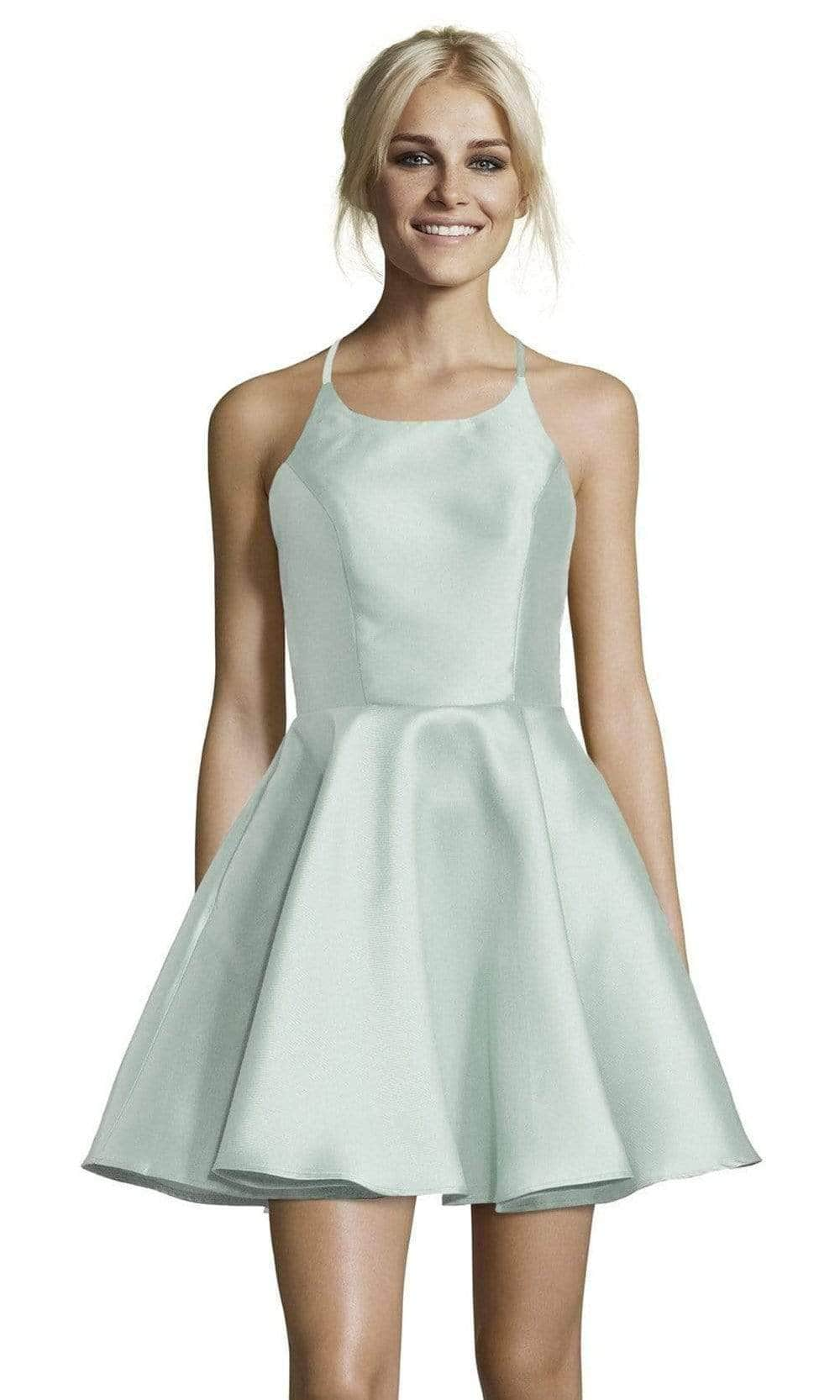 Alyce Paris - 3703 Fitted Halter Cocktail Dress Cocktail Dresses