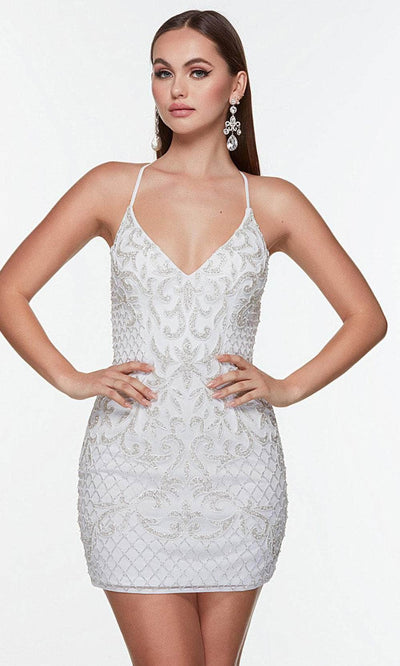 Alyce Paris 4506 - Sleeveless Beaded Cocktail Dress Special Occasion Dress