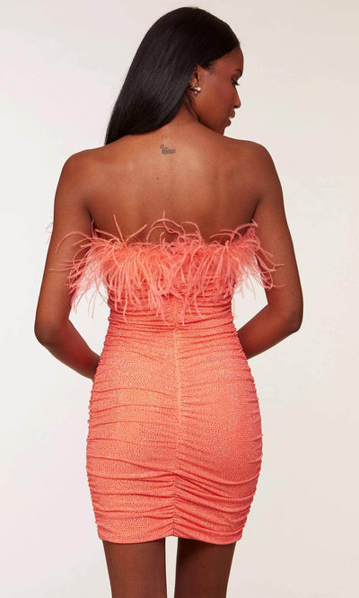 Alyce Paris 4728 - Feather Trimmed Homecoming Dress Special Occasion Dress