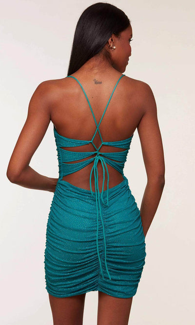 Alyce Paris 4730 - Ruched V-Neck Prom Dress Special Occasion Dress