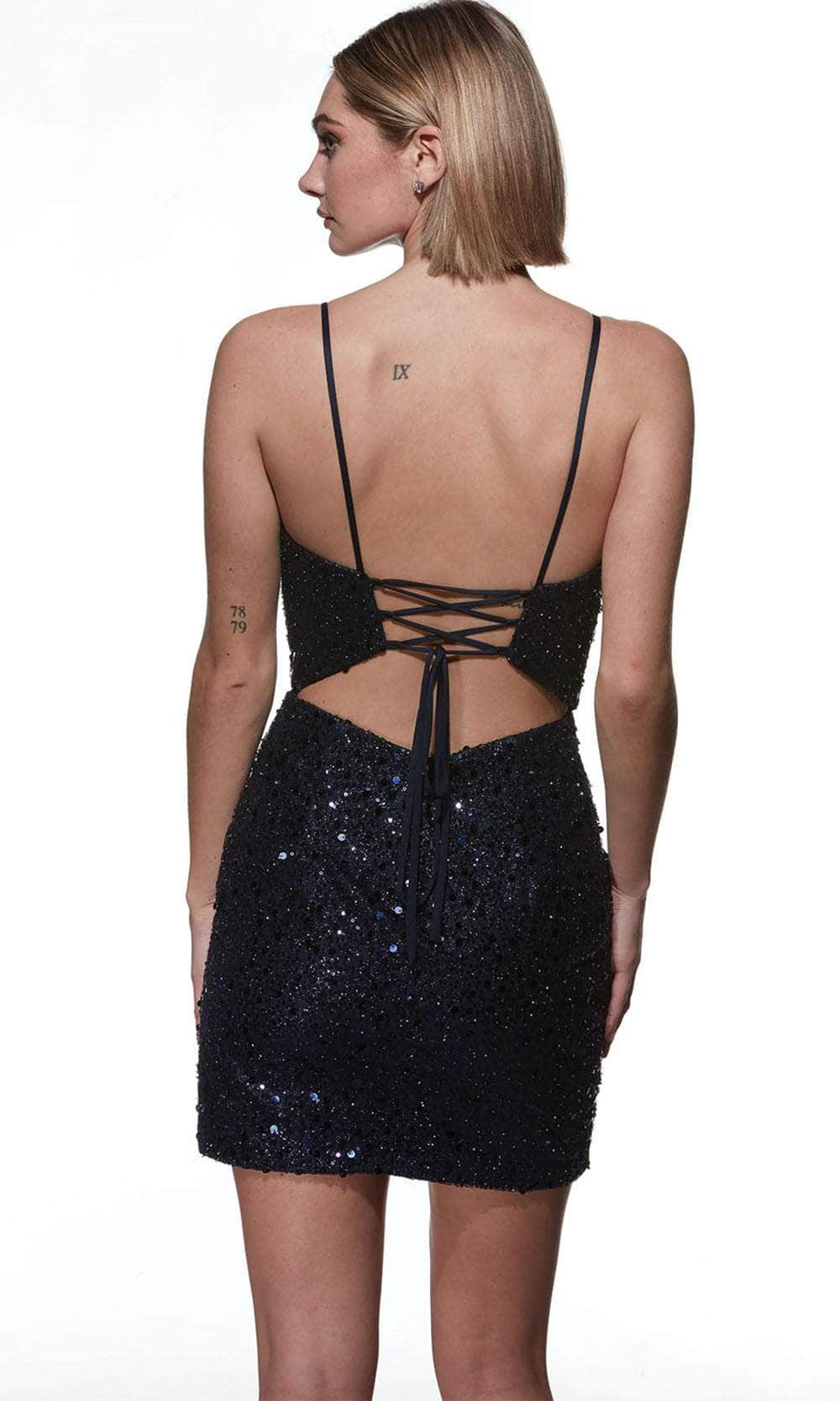 Alyce Paris 4829 - Sleeveless Bandeau Back Cocktail Dress Cocktail Dresses