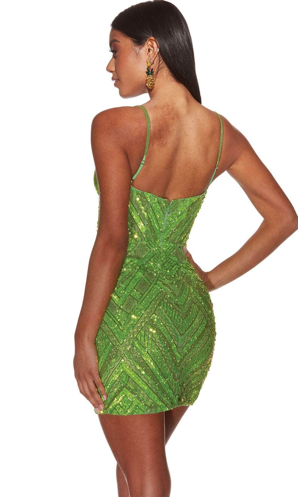 Alyce Paris 4840 - Short Hand Beaded Sheath Dress - Adjustable Spaghetti Straps, Sleeveless, Beaded, Sequin, Mid-Open Back, Back Zipper Closure, Fitted ADASA Alyce Paris 4840 - Short Hand Beaded Sheath Dress - Adjustable Spaghetti Straps, Sleeveless, Beaded, Sequin, Mid-Open Back, Back Zipper Closure, Fitted ADASA