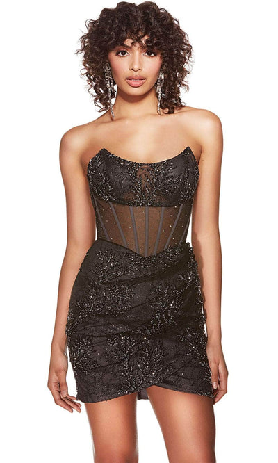 Alyce Paris 4864 - Strapless Corset Cocktail Dress Cocktail Dresses