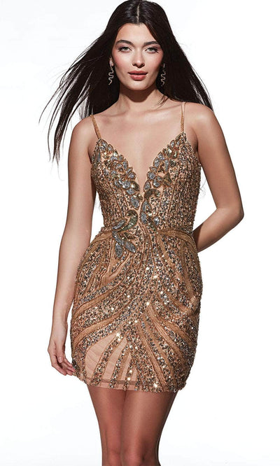 Alyce Paris 4879 - Embellished Sleeveless Cocktail Dress Homecoming Dresses