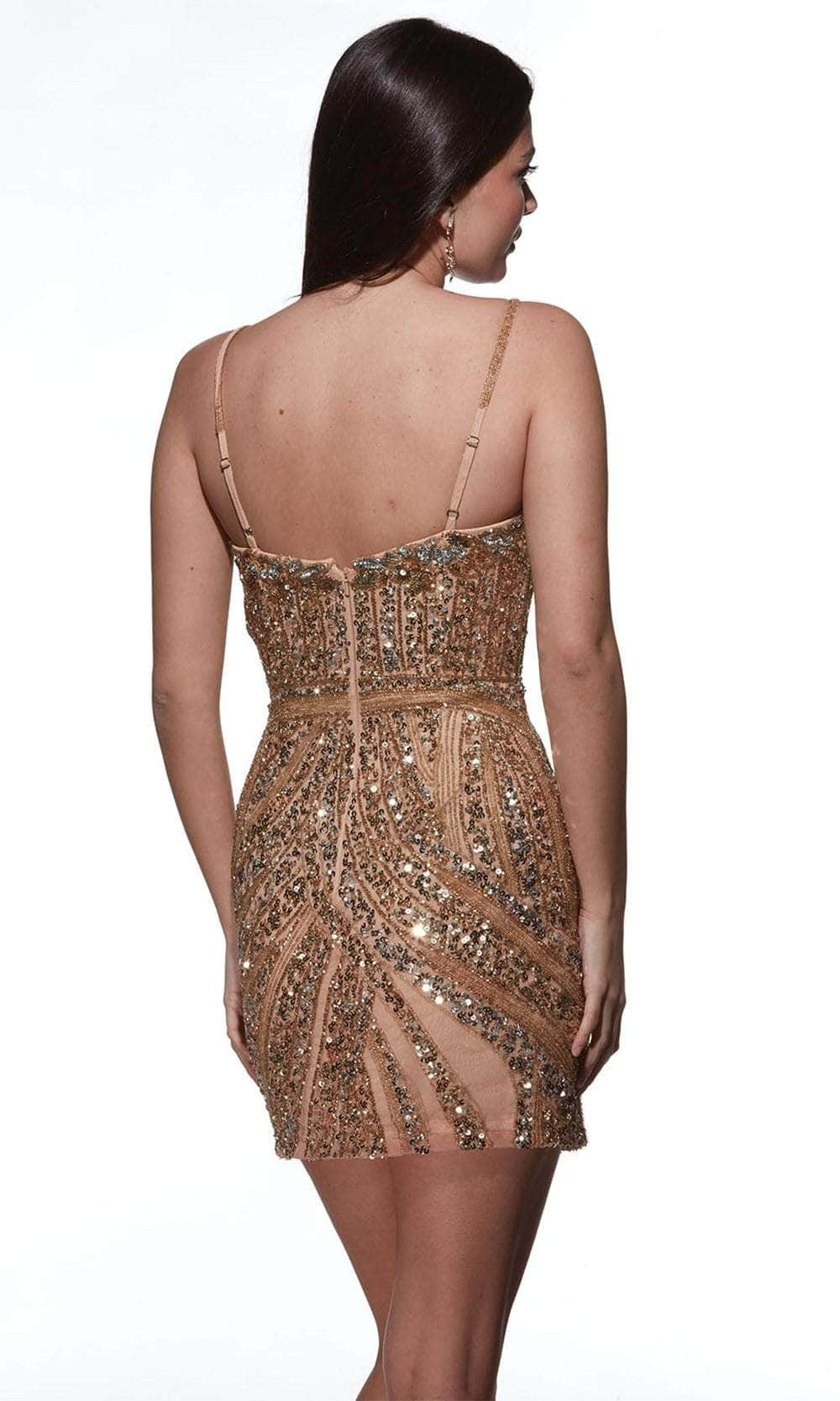 Alyce Paris 4879 - Embellished Sleeveless Cocktail Dress Homecoming Dresses