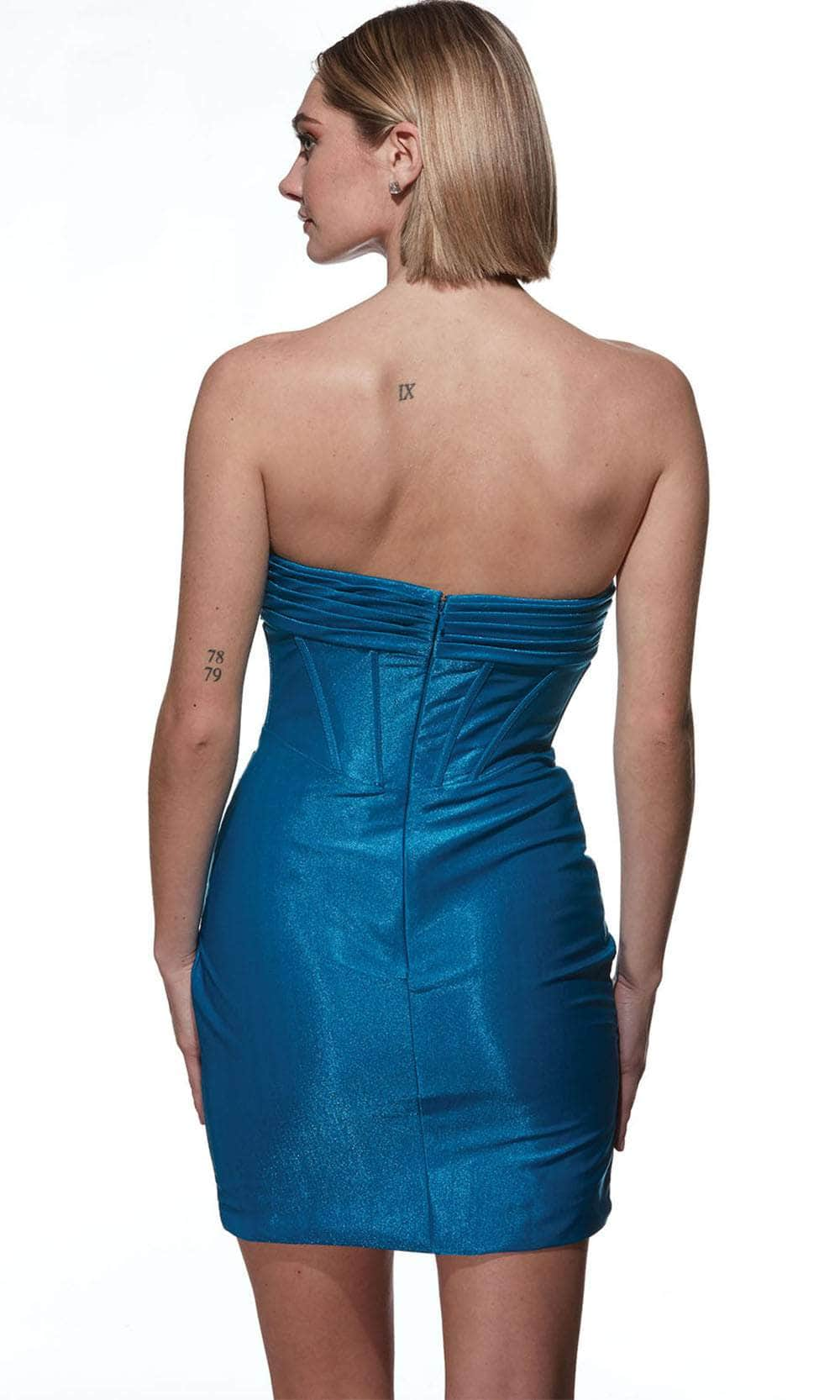 Alyce Paris 4921 - Strapless Ruched Cocktail Dress Cocktail Dresses