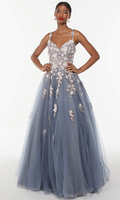 Alyce Paris 61099 - Sweetheart Floral Applique Long Dress Special Occasion Dress