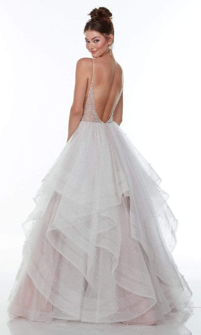 Alyce Paris - 61107 Pearl Beaded Organza A-Line Gown Wedding Dresses