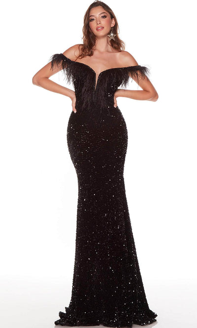 Alyce Paris 61373 - Feathered Sweetheart Sequin Prom Gown Special Occasion Dress