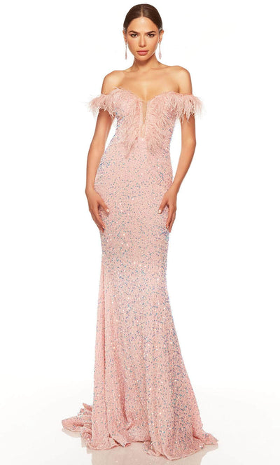 Alyce Paris 61373 - Feathered Sweetheart Sequin Prom Gown Special Occasion Dress